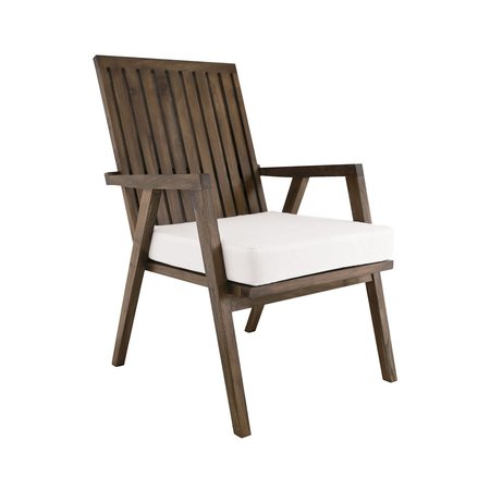 Elk Signature Teak Garden Patio Chair Cushion in White 2317014WO